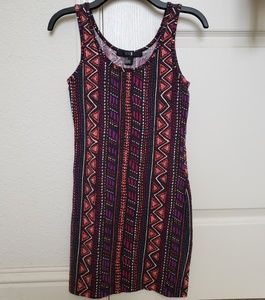 Forever 21 bodycon graphic print dress